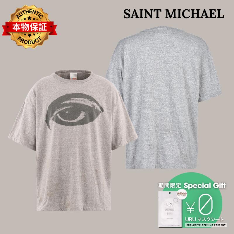SAINT Mxxxxxx 【本物保証】 Tシャツ ストリート系 メンズ SS T-SHIRT/EYE / GRY