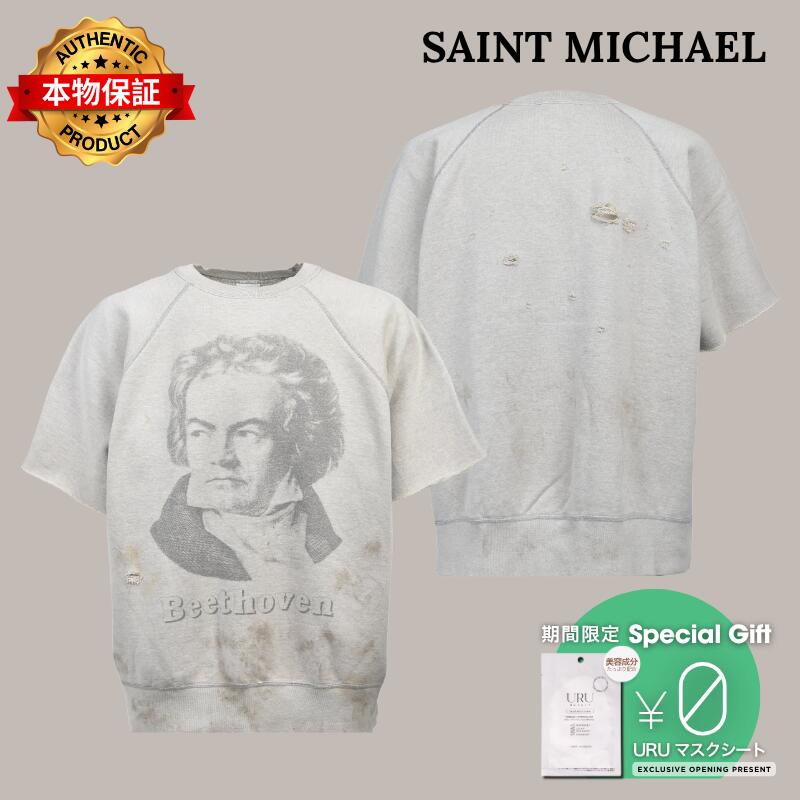 SAINT Mxxxxxx 【本物保証】 パーカー・スウェット ストリート系 メンズ SS CRW NECK SWT/BEETHORVEN / GRY