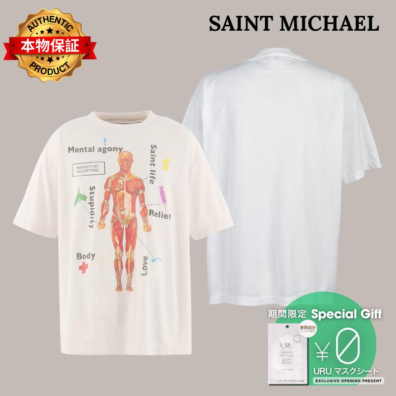 SAINT Mxxxxxx 【本物保証】 Tシャツ ストリート系 メンズ SS T-SHIRT/BODY / WHT