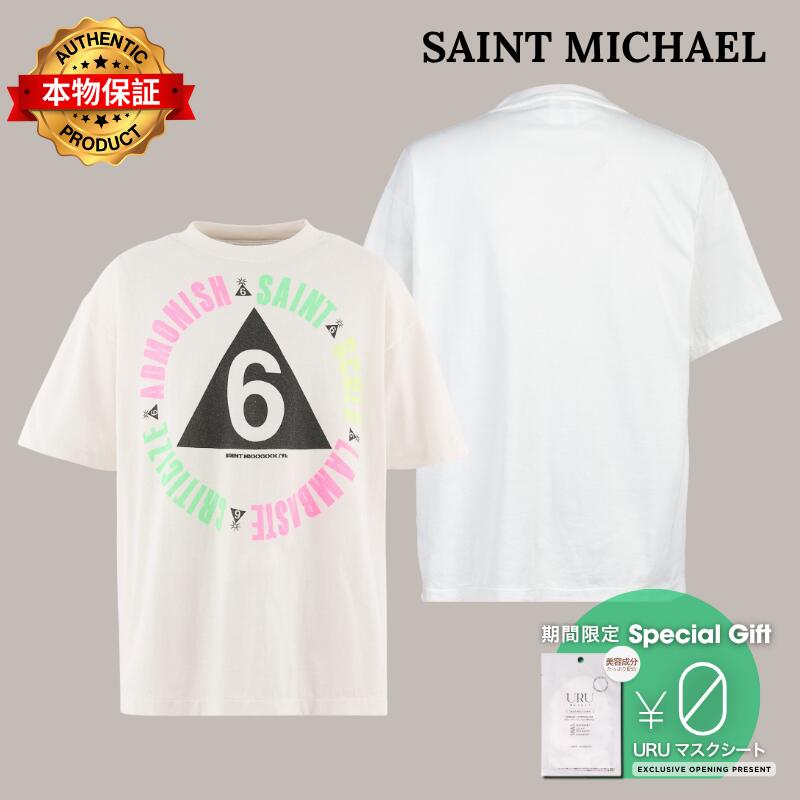 SAINT Mxxxxxx 【本物保証】 Tシャツ ストリート系 メンズ SS T-SHIRT/6 / WHT