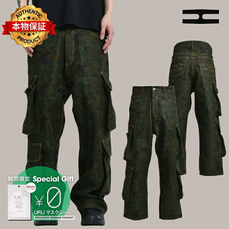 The Edge of Earth(TM) ジ エッジ オブ アース" 【本物保証】 カーゴパンツ ストリート系 メンズ HANZO CARGOS / CAMO