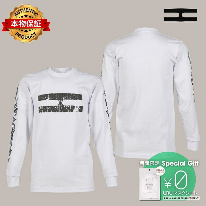 The Edge of Earth(TM) ジ エッジ オブ アース" 【本物保証】 Tシャツ ストリート系 メンズ ALTA LONG SLEEVE / WHT