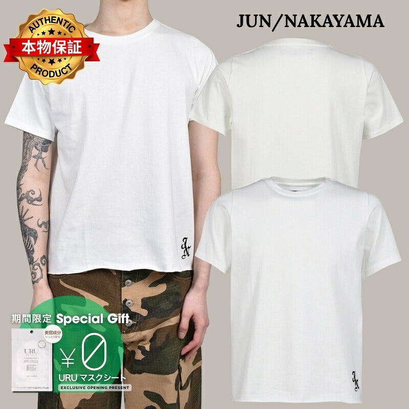 JUN/NAKAYAMA ジュン/中山 【本物保証】 Tシャツ ストリート系 メンズ JN SHORT SLEEVE TEE / OFF WHT