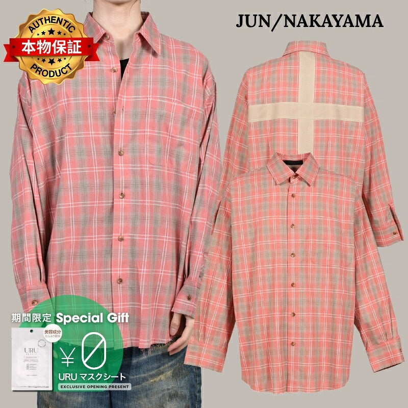 JUN/NAKAYAMA ジュン/中山 【本物保証】 シャツ ストリート系 メンズ CROSS SHIRTS / PNK
