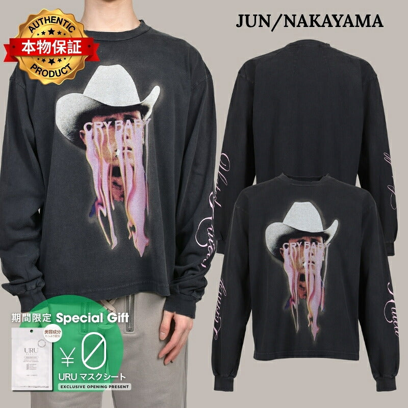JUN/NAKAYAMA ジュン/中山 【本物保証】 Tシャツ ストリート系 メンズ LOCALLY HATED L/S T-SHIRTS (EXCLUSIVE) / BLK