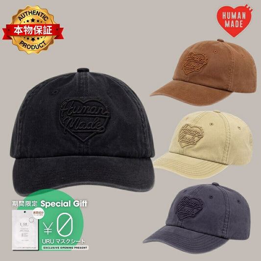 HUMAN MADE ヒューマンメイド 【本物保証】キャップ ストリート系 メンズ 6 Panel Twill Cap ア ベイシング エイプ A BATHING APE 創業者 NIGO ニゴー ブランド girls don't cry ガールズドントクライ verdy ビッグハート
