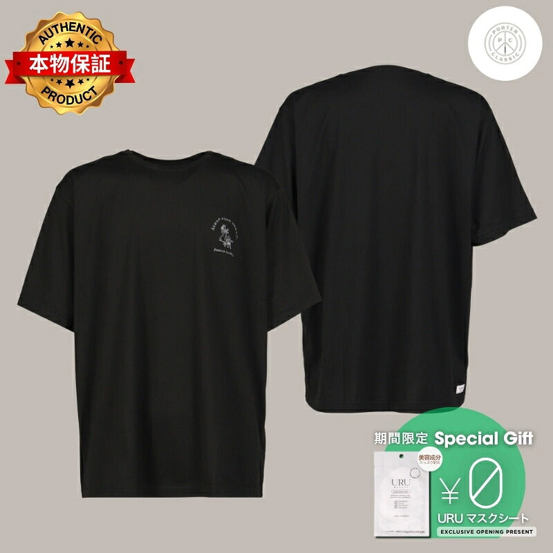 PORTER CLASSIC 【本物保証】 Tシャツ ストリート系 メンズ HAWAIIAN LOCAL T-SHIRT / BLK
