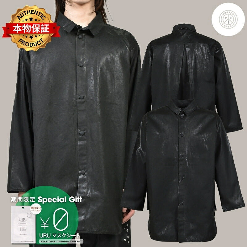 PORTER CLASSIC 【本物保証】 シャツ ストリート系 メンズ CINCINNATI SHIRT JACKET / BLK