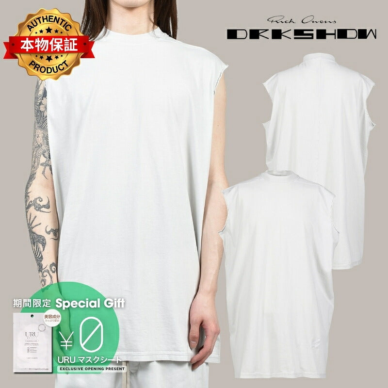 Rick Owens DRKSHDW リックオウエンス・ダークシャドウ 【本物保証】 Tシャツ ストリート系 メンズ TARP T / MILK WASH
