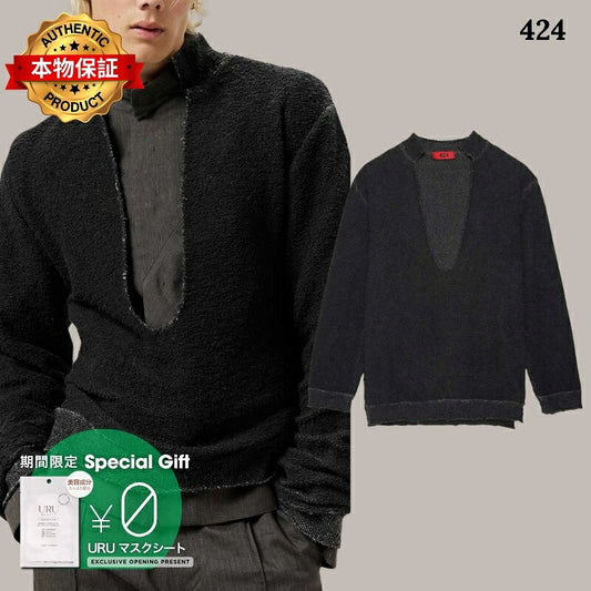 424 フォートゥーフォー 【本物保証】 ニット ストリート系 メンズ Sweater Double Face Knit