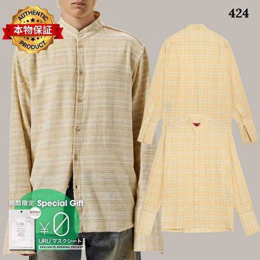 424 フォートゥーフォー 【本物保証】 シャツ ストリート系 メンズ 424 Flannel Shirt