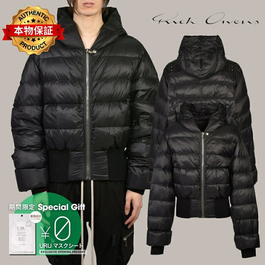 Rick Owens リックオウエンス 【本物保証】 パーカー ストリート系 メンズ HOODED JKT / BLK