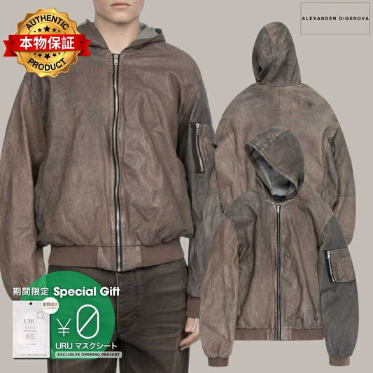 ALEXANDER DIGENOVA アレキサンダー・ディジェノバ 【本物保証】 ジャケット ストリート系 メンズ LEATHER BOMBER JACKET