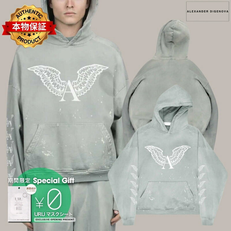 ALEXANDER DIGENOVA アレキサンダー・ディジェノバ 【本物保証】 パーカー ストリート系 メンズ TRUTH SERUM SHRUNKEN HOODIE