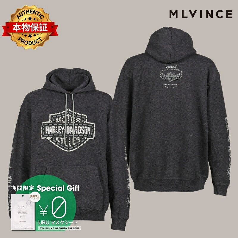 MLVINCE メルヴィンス 【本物保証】 パーカー ストリート系 メンズ KINNELON NJ HOODIE / DARK GRY