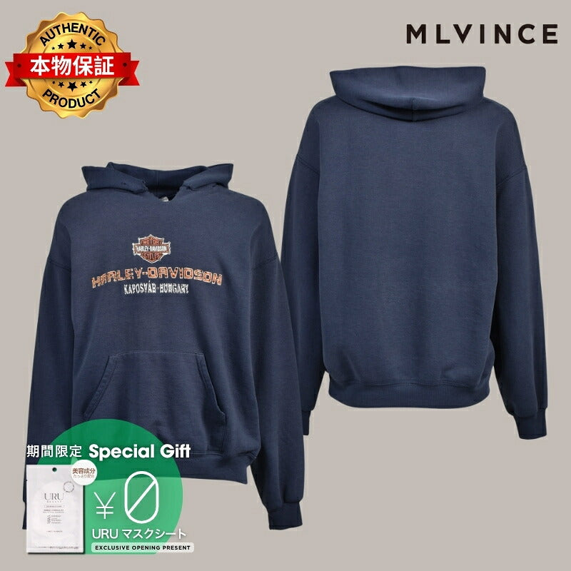 MLVINCE メルヴィンス 【本物保証】 パーカー ストリート系 メンズ KAPOSVAR HOODIE / NVY