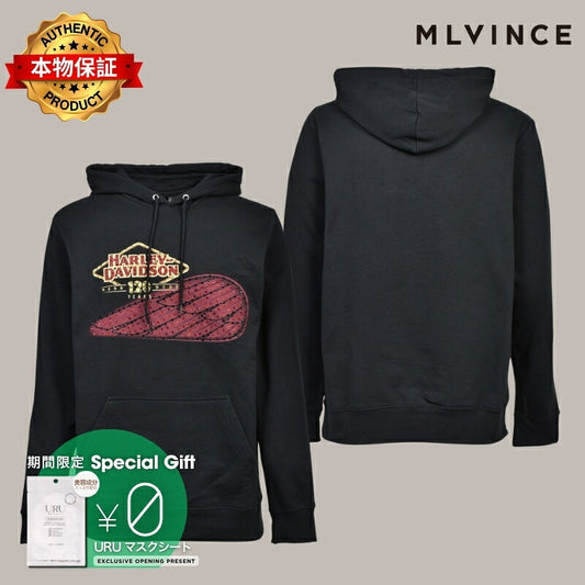 MLVINCE メルヴィンス 【本物保証】 パーカー ストリート系 メンズ 120YEARS HOODIE / BLK