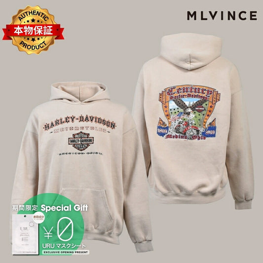 MLVINCE メルヴィンス 【本物保証】 パーカー ストリート系 メンズ MEDINA OHIO HOODIE / BEI