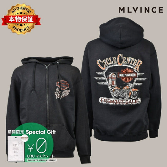 MLVINCE メルヴィンス 【本物保証】 パーカー ストリート系 メンズ FREMONT CA ZIP HOODIE / BLK