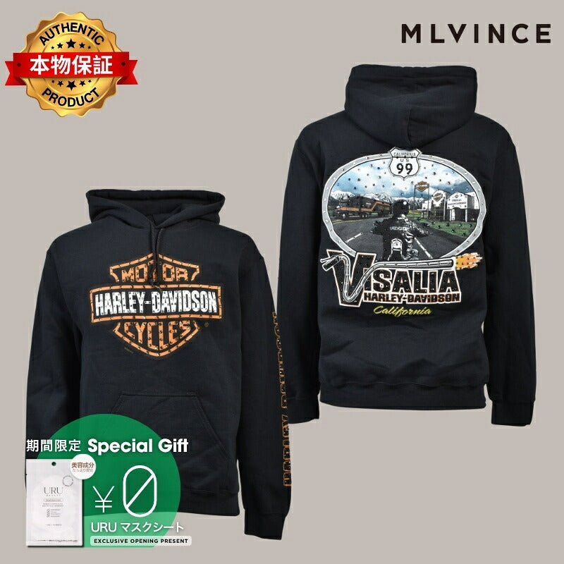 MLVINCE メルヴィンス 【本物保証】 パーカー ストリート系 メンズ VISALIA HOODIE / BLK