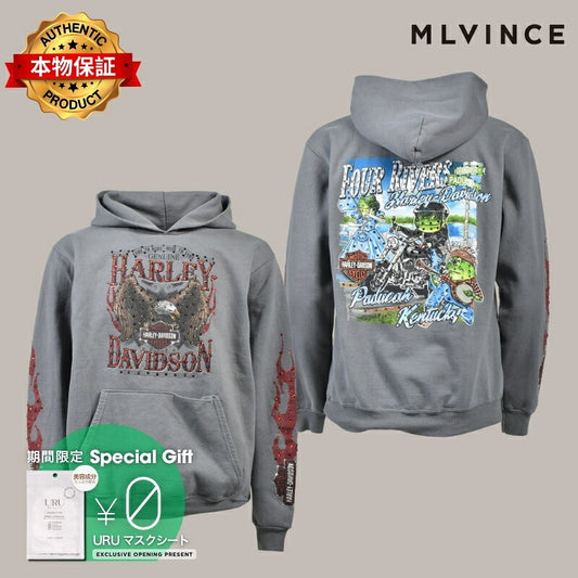 MLVINCE メルヴィンス 【本物保証】 パーカー ストリート系 メンズ FOUR RIVER HOODIE / GRY