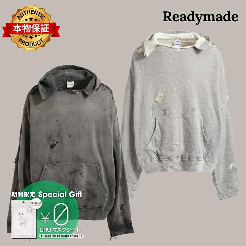 READYMADE レディメイド 【本物保証】 パーカー ストリート系 メンズ DOUBLE FACE HOODIE