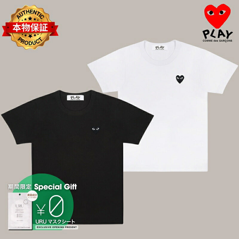 PLAY COMME des GARCONS プレイ コムデギャルソン 【本物保証】 Tシャツ ストリート系 ユニセックス プレイコムデギャルソン Tシャツ AX-T064-051 "ブラック"