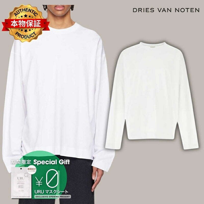 Dries Van Noten 【本物保証】 Tシャツ ストリート系 メンズ HEGLAND 3603 M.K.LS.T-SHIRT