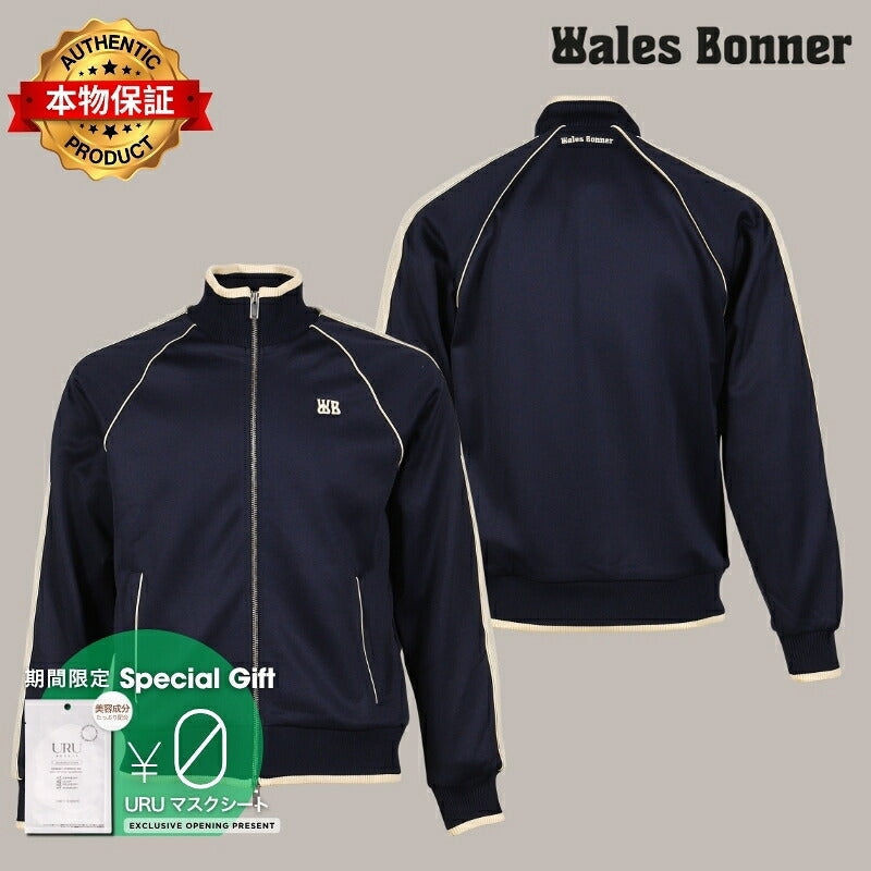Wales Bonner ウェールズ・ボナー 【本物保証】 トラックジャケット ストリート系 メンズ MOTION TRACK TOP / NVY / IVO