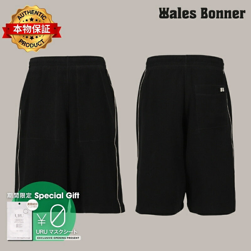 Wales Bonner ウェールズ・ボナー 【本物保証】 ショートパンツ ストリート系 メンズ PRINCE SHORTS / BLK