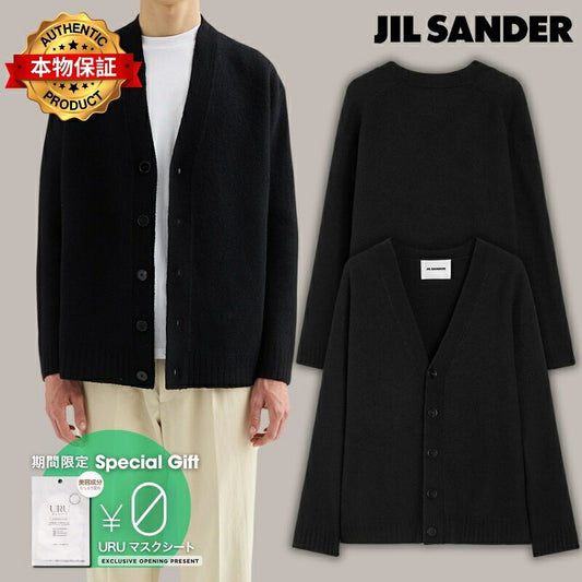 Jil Sander 【本物保証】 ニット ストリート系 メンズ ウール Vネック カーディガン