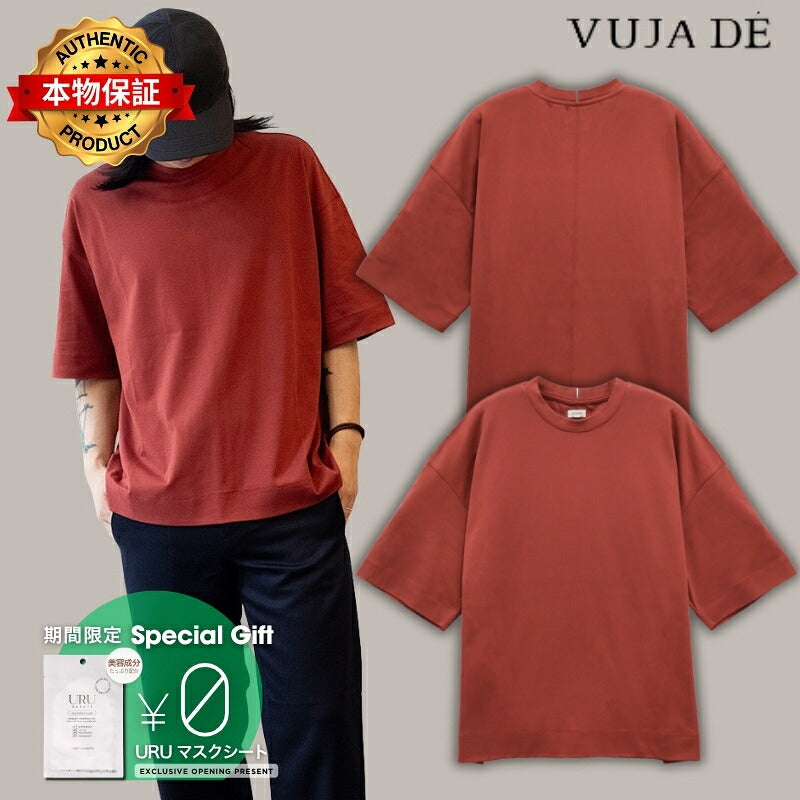 VUJA DE 【本物保証】 Tシャツ ストリート系 メンズ TOTTI T-SHIRT IN SUVIN COTTON(Exclusive)