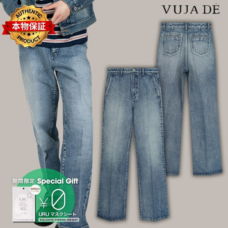 VUJA DE 【本物保証】 デニムパンツ ストリート系 メンズ DYLAN FLARED DENIM PANTS