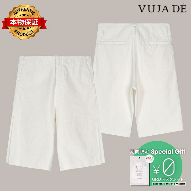 VUJA DE 【本物保証】 ショートパンツ ストリート系 メンズ EVERETT PLEATED SHORTS IN DENIM
