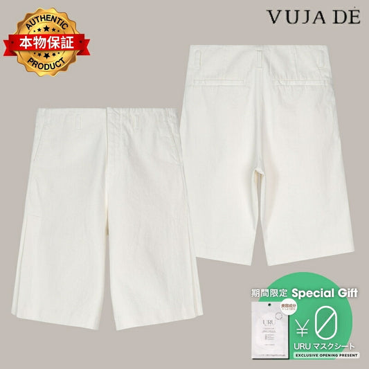 VUJA DE 【本物保証】 ショートパンツ ストリート系 メンズ EVERETT PLEATED SHORTS IN DENIM