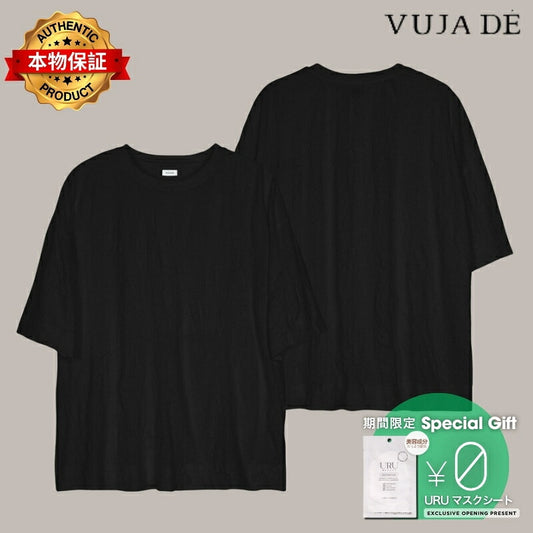 VUJA DE 【本物保証】 Tシャツ ストリート系 メンズ TOTTI CRINKLED T-SHIRT IN COTTON