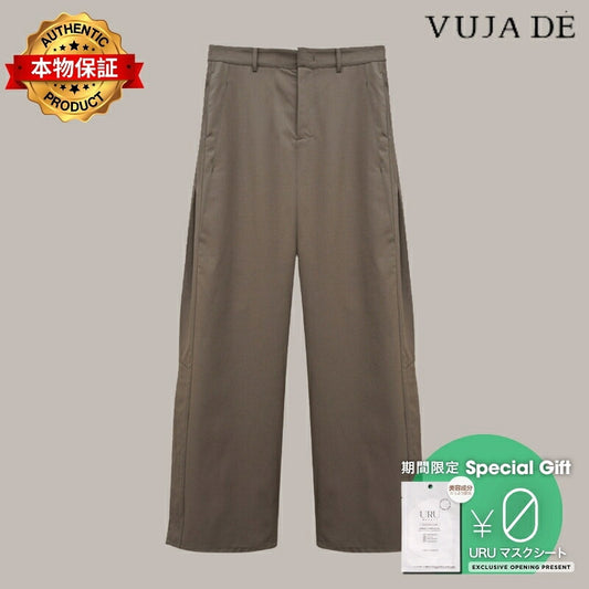 VUJA DE 【本物保証】 パンツ ストリート系 メンズ GALA PLEATED TROUSERS(サイドタック入りトラウザー)
