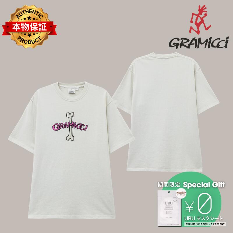 Gramicci グラミチ 【本物保証】 Tシャツ ストリート系 メンズ Bone Tee Pigment Dyed
