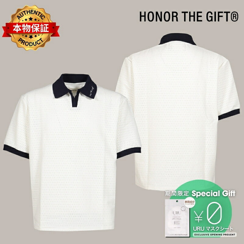 Honor The Gift オナー ザ ギフト 【本物保証】 Tシャツ ストリート系 メンズ PIQUE COLORBLOCK POLO / BONE
