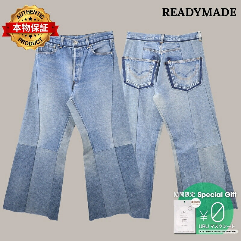 READYMADE 【本物保証】 パンツ ストリート系 メンズ WIDE FLARE DENIM - typeA -