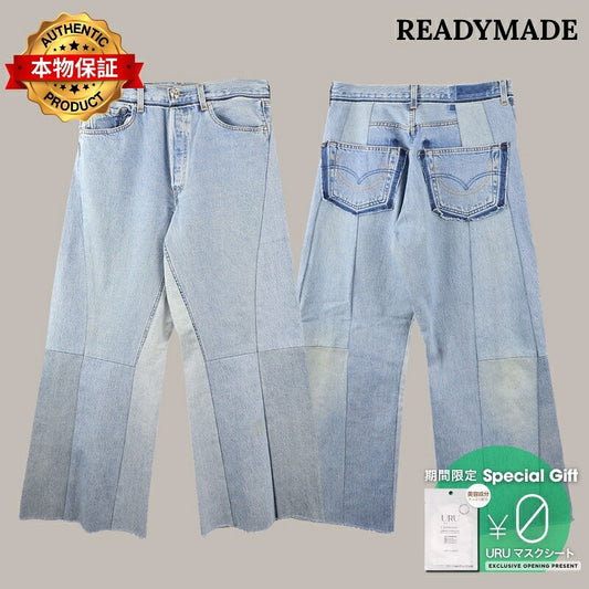 READYMADE 【本物保証】 パンツ ストリート系 メンズ WIDE FLARE DENIM - typeB -