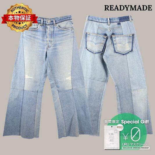 READYMADE 【本物保証】 パンツ ストリート系 メンズ WIDE FLARE DENIM - typeD -