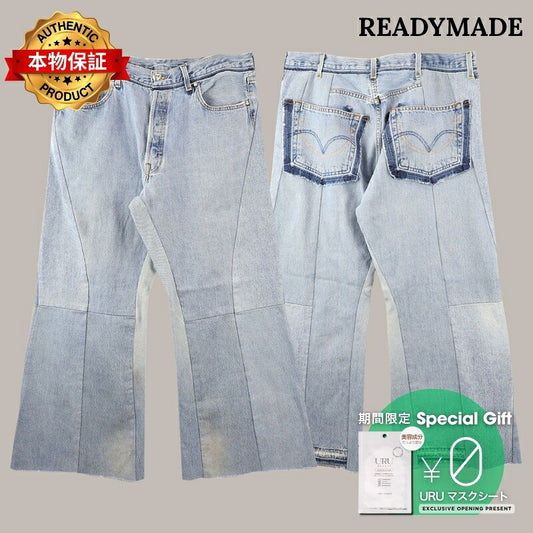 READYMADE 【本物保証】 パンツ ストリート系 メンズ WIDE FLARE DENIM - typeE -