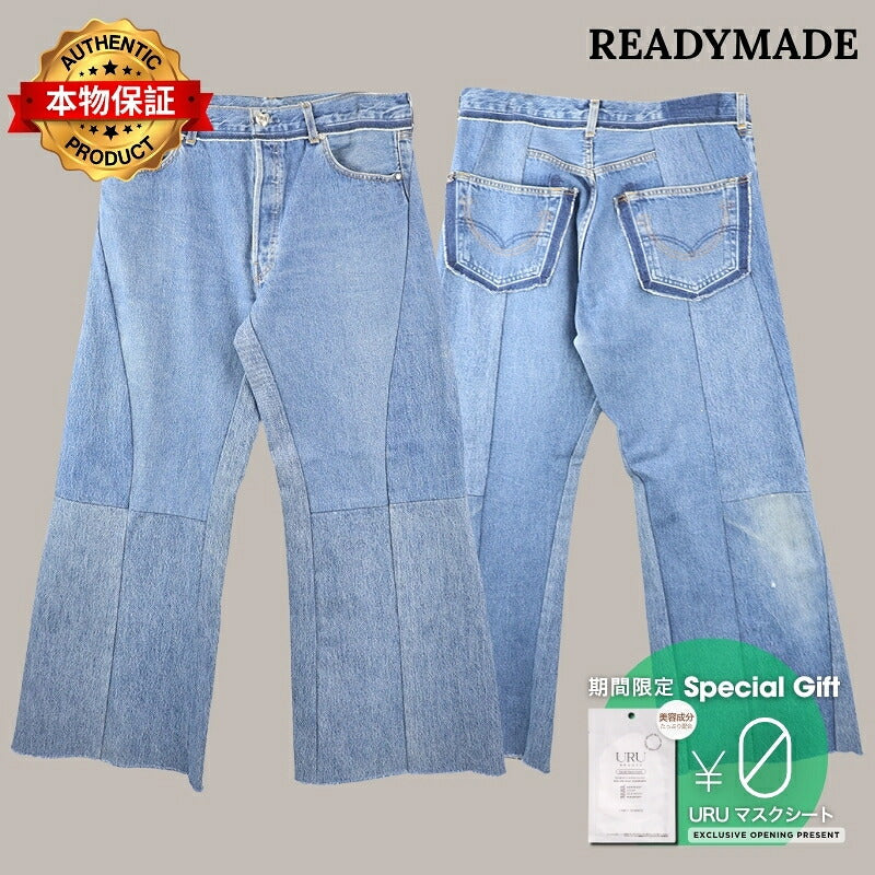 READYMADE 【本物保証】 パンツ ストリート系 メンズ WIDE FLARE DENIM - typeF -