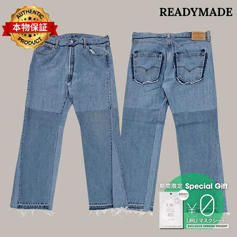READYMADE 【本物保証】 パンツ ストリート系 メンズ DENIM WIDE FLARE(G)