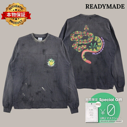 READYMADE 【本物保証】 Tシャツ ストリート系 メンズ L/S T-SHIRT