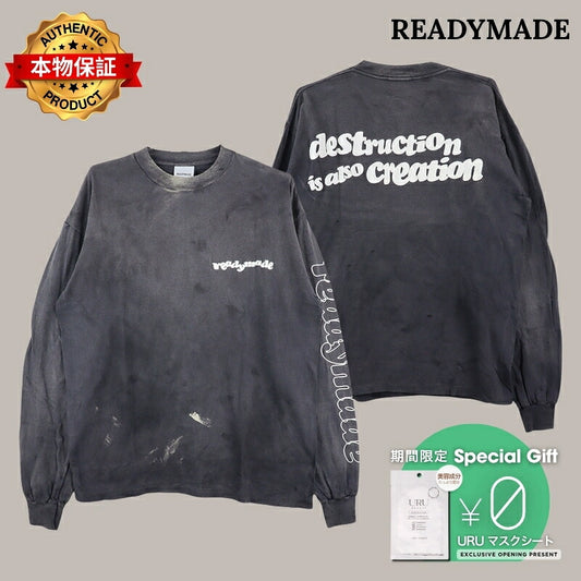 READYMADE 【本物保証】 Tシャツ ストリート系 メンズ L/S T-SHIRT