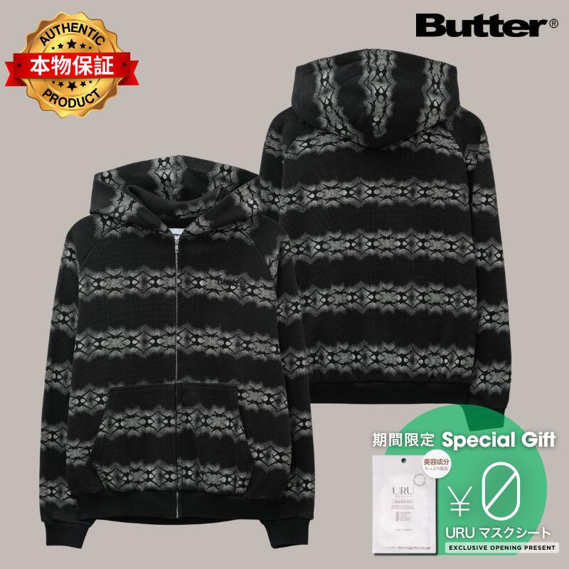 Butter Goods Butter Goods 【本物保証】 パーカー・スウェット ストリート系 メンズ Faded Waffle Zip-Thru Hood