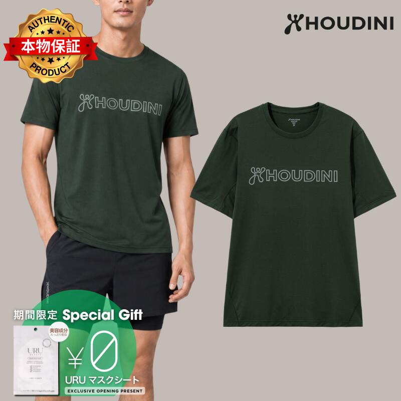 Houdini フーディーニ 【本物保証】 Tシャツ ストリート系 メンズ M's Pace Air Message T-Shirt
