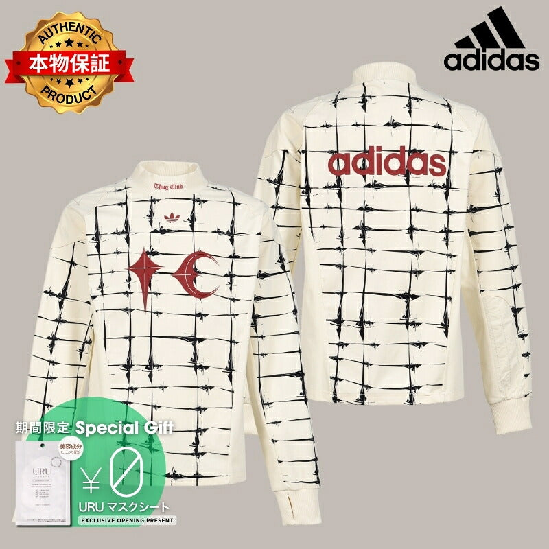 adidas Originals × Thug Club 【本物保証】 Tシャツ ストリート系 メンズ TC GOALIE T LS / CRM WHT